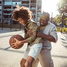 Playing Basketball